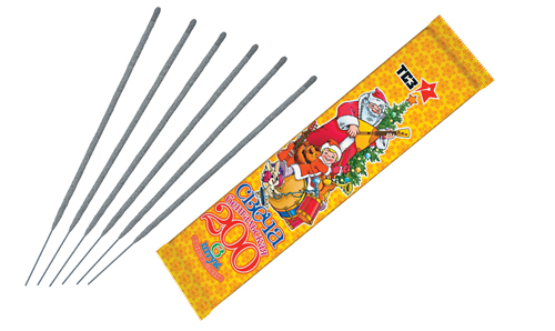  Бенгальские свечи 6 шт 200 мм в пакете  в Мысках